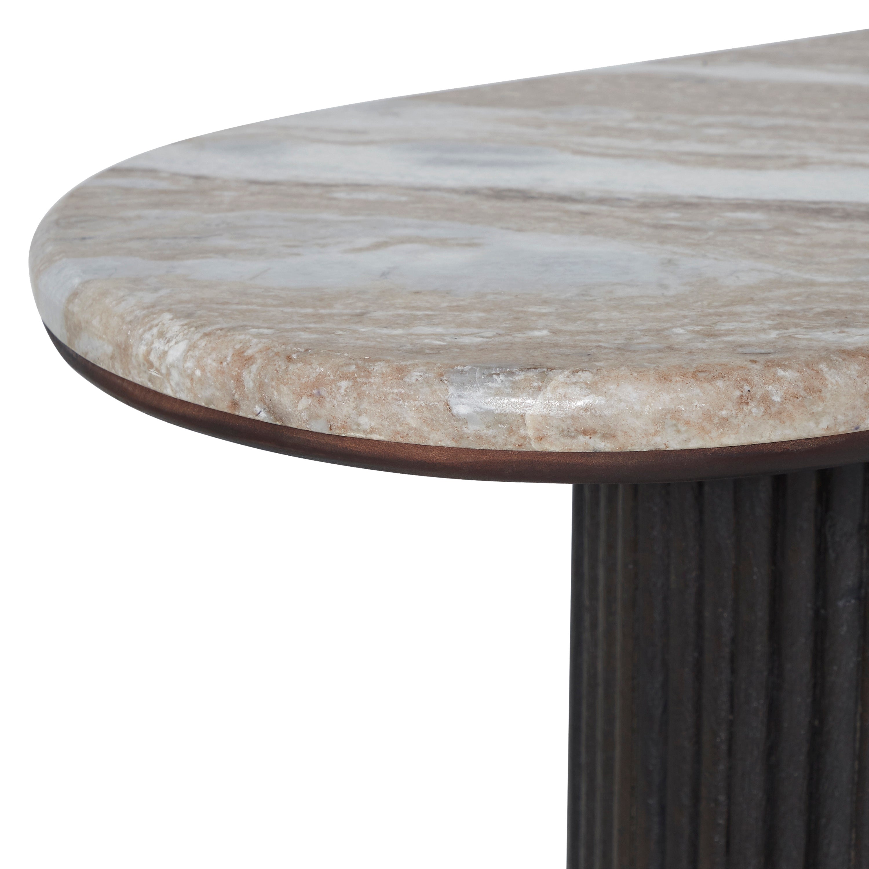 Table d'appoint-Marbre 59X13.5X30"B64X6X19/76,B20X11X32/36 TA600